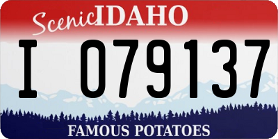 ID license plate I079137