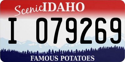 ID license plate I079269