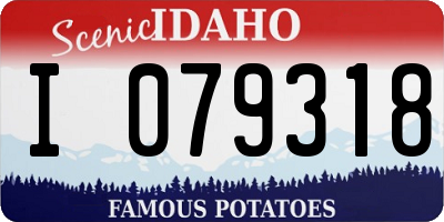 ID license plate I079318