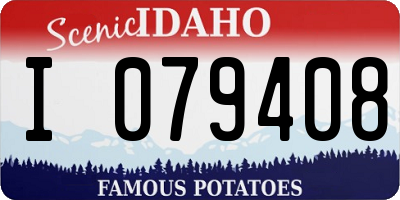 ID license plate I079408