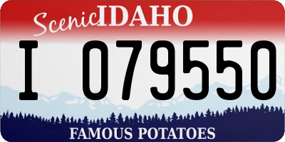 ID license plate I079550