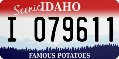 ID license plate I079611