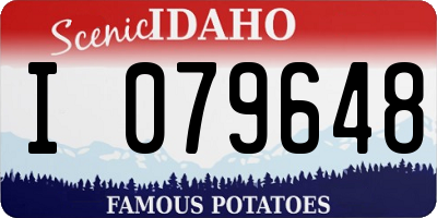 ID license plate I079648
