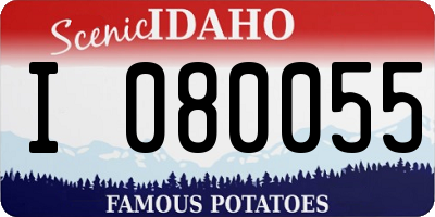 ID license plate I080055