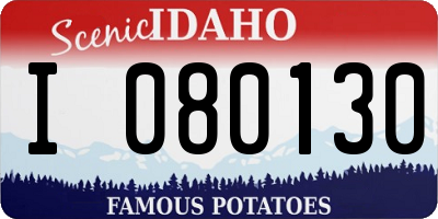 ID license plate I080130