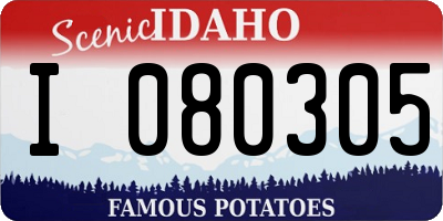 ID license plate I080305