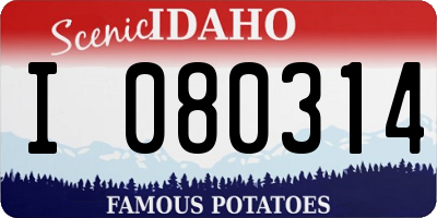 ID license plate I080314