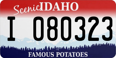 ID license plate I080323