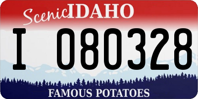 ID license plate I080328