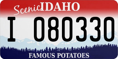 ID license plate I080330
