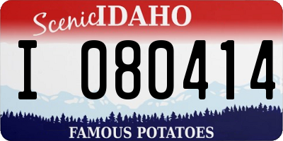 ID license plate I080414