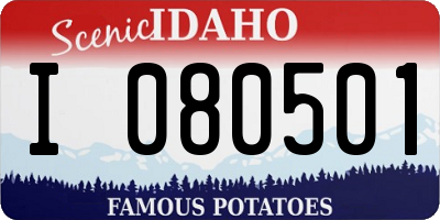 ID license plate I080501