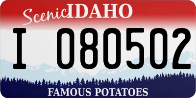 ID license plate I080502