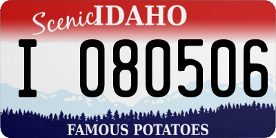 ID license plate I080506