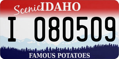 ID license plate I080509