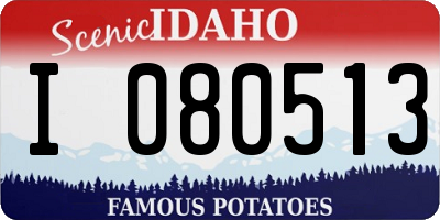 ID license plate I080513