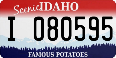 ID license plate I080595