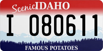 ID license plate I080611