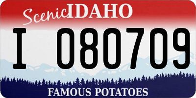 ID license plate I080709
