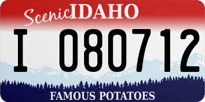 ID license plate I080712