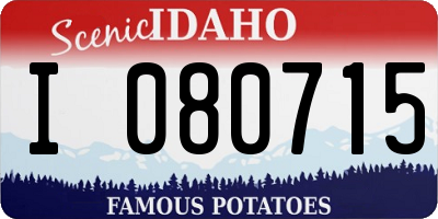 ID license plate I080715