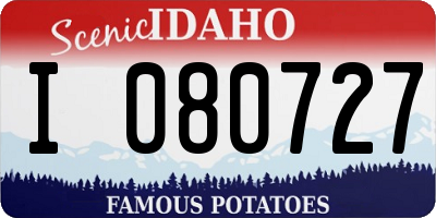 ID license plate I080727