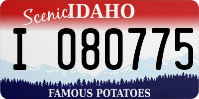 ID license plate I080775