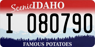 ID license plate I080790