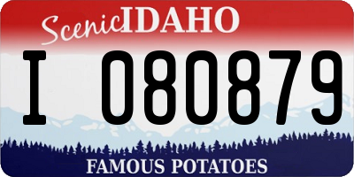 ID license plate I080879