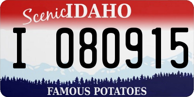 ID license plate I080915