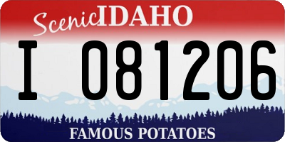 ID license plate I081206