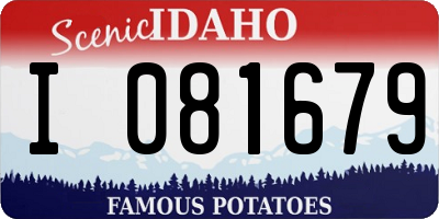 ID license plate I081679