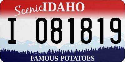 ID license plate I081819