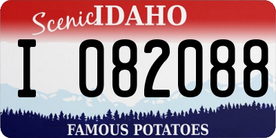 ID license plate I082088