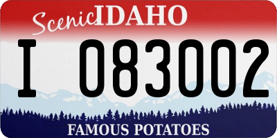 ID license plate I083002