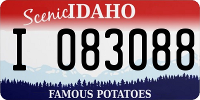 ID license plate I083088