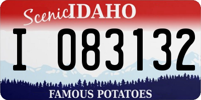 ID license plate I083132