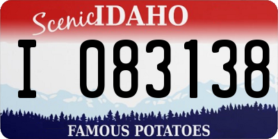 ID license plate I083138