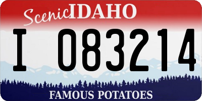 ID license plate I083214