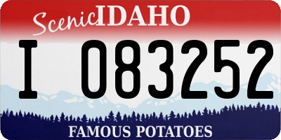ID license plate I083252
