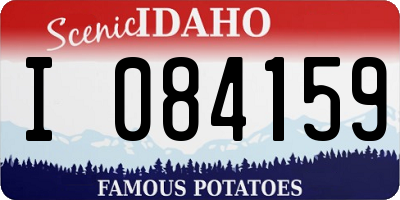 ID license plate I084159
