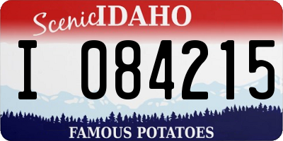 ID license plate I084215