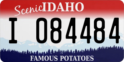 ID license plate I084484