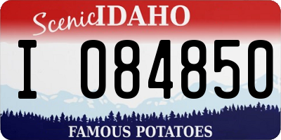 ID license plate I084850