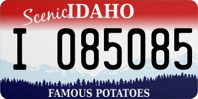 ID license plate I085085