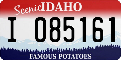 ID license plate I085161