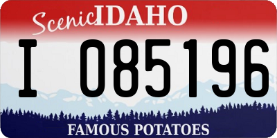 ID license plate I085196