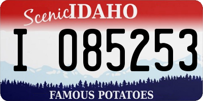 ID license plate I085253