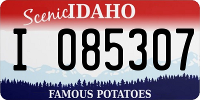 ID license plate I085307