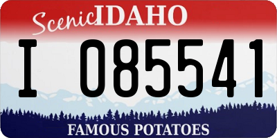 ID license plate I085541